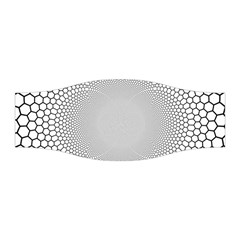 Hexagon Honeycombs Pattern Structure Abstract Stretchable Headband by Ravend