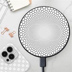 Hexagon Honeycombs Pattern Structure Abstract Wireless Fast Charger(black)