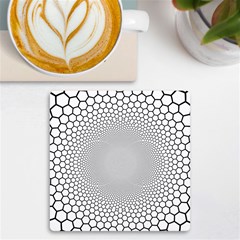 Hexagon Honeycombs Pattern Structure Abstract Uv Print Square Tile Coaster  by Ravend