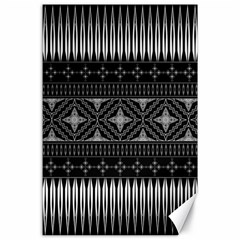 Abstract Art Artistic Backdrop Black Brush Card Canvas 24  X 36  by Ravend