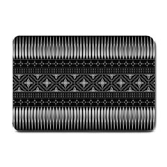 Abstract Art Artistic Backdrop Black Brush Card Small Doormat by Ravend