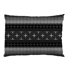 Abstract Art Artistic Backdrop Black Brush Card Pillow Case (two Sides) by Ravend