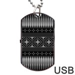 Abstract Art Artistic Backdrop Black Brush Card Dog Tag USB Flash (One Side) Front