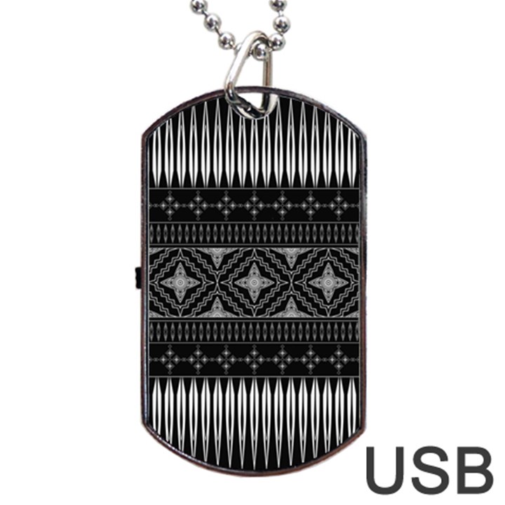 Abstract Art Artistic Backdrop Black Brush Card Dog Tag USB Flash (One Side)