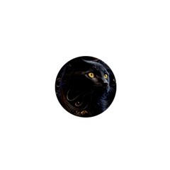 Ai Generated Cat Moon Feline Cute 1  Mini Magnets by Ravend