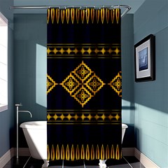 Abstract Antique Architecture Art Artistic Artwork Shower Curtain 36  X 72  (stall)  by Ravend