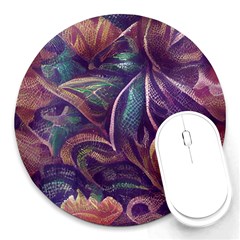 Abstract African Art Art Backdrop Background Round Mousepad