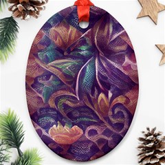 Abstract African Art Art Backdrop Background Ornament (Oval)