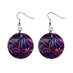 Abstract African Art Art Backdrop Background Mini Button Earrings