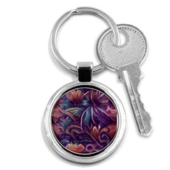 Abstract African Art Art Backdrop Background Key Chain (Round)