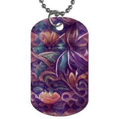 Abstract African Art Art Backdrop Background Dog Tag (Two Sides)