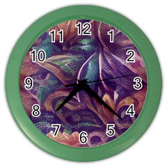 Abstract African Art Art Backdrop Background Color Wall Clock