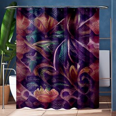 Abstract African Art Art Backdrop Background Shower Curtain 60  x 72  (Medium) 