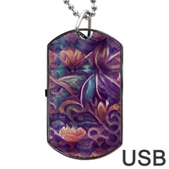 Abstract African Art Art Backdrop Background Dog Tag USB Flash (One Side)