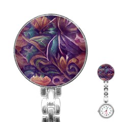 Abstract African Art Art Backdrop Background Stainless Steel Nurses Watch