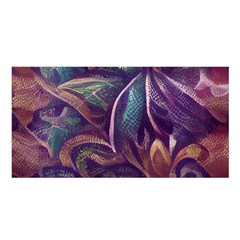 Abstract African Art Art Backdrop Background Satin Shawl 45  X 80  by Ravend