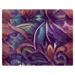 Abstract African Art Art Backdrop Background One Side Premium Plush Fleece Blanket (medium)