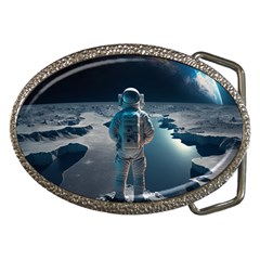 Ai Generated Space Astronaut Universe Moon Earth Belt Buckles by Ravend