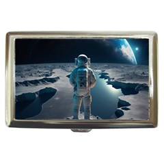 Ai Generated Space Astronaut Universe Moon Earth Cigarette Money Case by Ravend