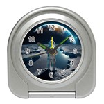 Ai Generated Space Astronaut Universe Moon Earth Travel Alarm Clock Front