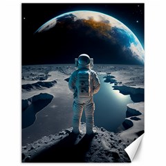 Ai Generated Space Astronaut Universe Moon Earth Canvas 12  X 16  by Ravend