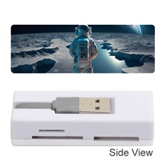 Ai Generated Space Astronaut Universe Moon Earth Memory Card Reader (stick) by Ravend