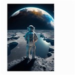 Ai Generated Space Astronaut Universe Moon Earth Small Garden Flag (Two Sides) Back