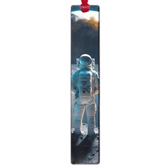 Ai Generated Space Astronaut Universe Moon Earth Large Book Marks by Ravend