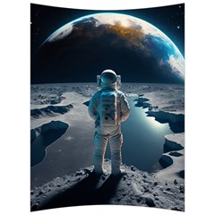 Ai Generated Space Astronaut Universe Moon Earth Back Support Cushion by Ravend