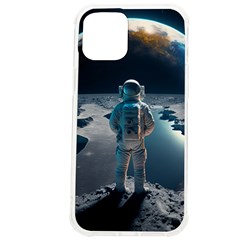 Ai Generated Space Astronaut Universe Moon Earth Iphone 12 Pro Max Tpu Uv Print Case by Ravend