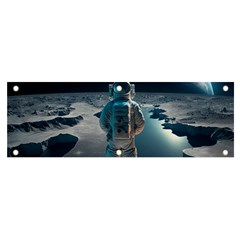 Ai Generated Space Astronaut Universe Moon Earth Banner And Sign 6  X 2  by Ravend