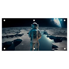 Ai Generated Space Astronaut Universe Moon Earth Banner And Sign 6  X 3 