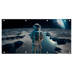 Ai Generated Space Astronaut Universe Moon Earth Banner And Sign 8  X 4  by Ravend