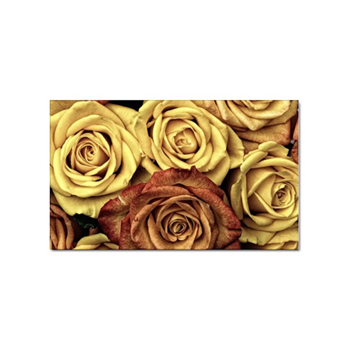 Flowers Roses Plant Bloom Blossom Sticker Rectangular (100 pack)