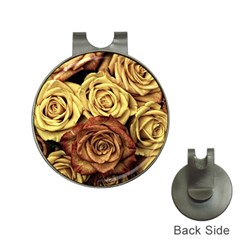 Flowers Roses Plant Bloom Blossom Hat Clips With Golf Markers by Ravend