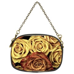 Flowers Roses Plant Bloom Blossom Chain Purse (one Side) by Ravend