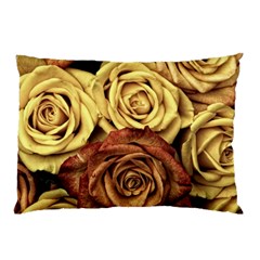 Flowers Roses Plant Bloom Blossom Pillow Case by Ravend