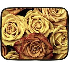 Flowers Roses Plant Bloom Blossom Fleece Blanket (mini) by Ravend