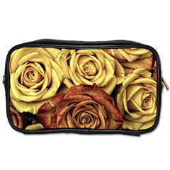 Flowers Roses Plant Bloom Blossom Toiletries Bag (two Sides) by Ravend