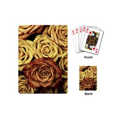 Flowers Roses Plant Bloom Blossom Playing Cards Single Design (mini) by Ravend