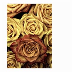 Flowers Roses Plant Bloom Blossom Small Garden Flag (two Sides) by Ravend