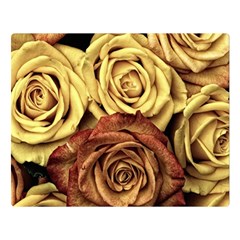 Flowers Roses Plant Bloom Blossom Premium Plush Fleece Blanket (large) by Ravend