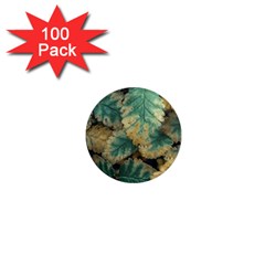 Colored Close Up Plants Leaves Pattern 1  Mini Magnets (100 Pack)  by dflcprintsclothing