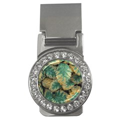 Colored Close Up Plants Leaves Pattern Money Clips (cz) 