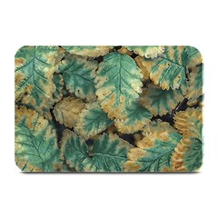 Colored Close Up Plants Leaves Pattern Plate Mats by dflcprintsclothing