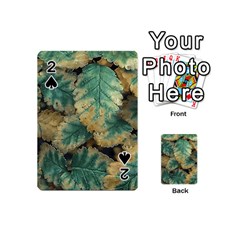 Colored Close Up Plants Leaves Pattern Playing Cards 54 Designs (mini)