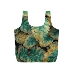 Colored Close Up Plants Leaves Pattern Full Print Recycle Bag (s) by dflcprintsclothing