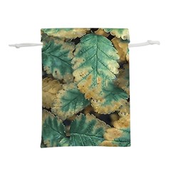 Colored Close Up Plants Leaves Pattern Lightweight Drawstring Pouch (s) by dflcprintsclothing