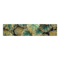 Colored Close Up Plants Leaves Pattern Velvet Scrunchie by dflcprintsclothing