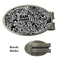 Arctic Monkeys Digital Wallpaper Pattern No People Creativity Money Clips (oval)  by Sudhe